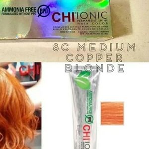 5 tubes-CHI IONIC PermanentShineLiked by 6Hair Color, 8C
